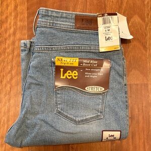 Lee Boot Cut Straight Fit Stretch Women's Size 6